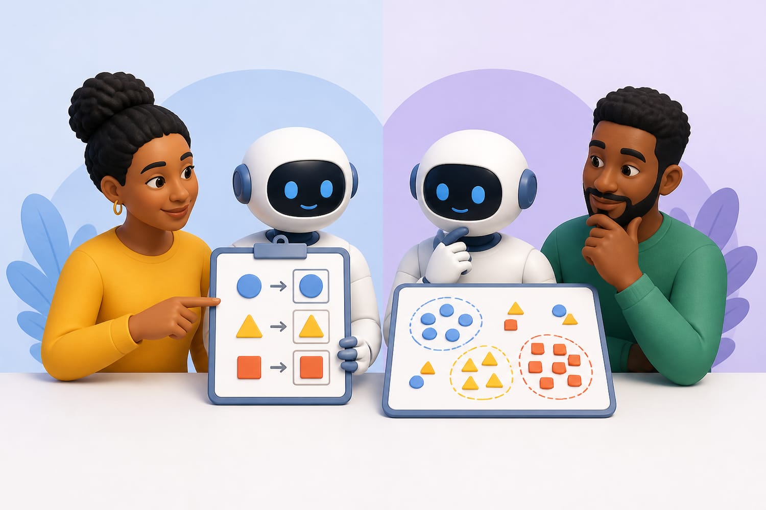Supervised vs. Unsupervised Learning: How AI Learns With and Without an Answer Key